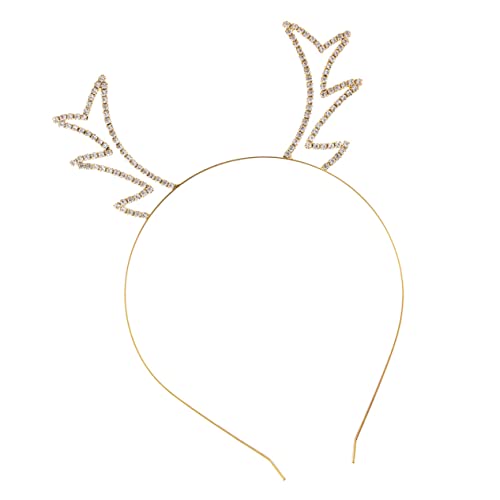 IWOWHERO Antlers Headband Mit Strass Für Weihnachten Lustiges Party Accessoire Für Damen Für Kostümpartys Fotoshootings Und Feiertagsfeiern von IWOWHERO