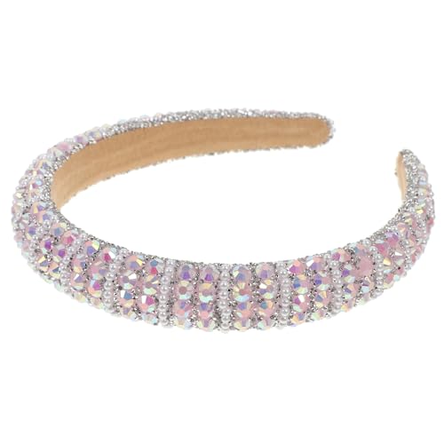 IWOWHERO Stirnband Strass-Stirnband Haar-Tiara Haarband mit Pailletten Haarschmuck haar zubehör Haargummi Stirnbänder für Frauen kurze Haare Haarbänder für Mädchen Voller Diamant Damen von IWOWHERO