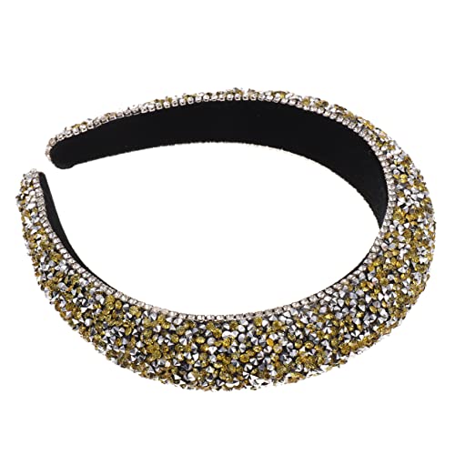 IWOWHERO Elegantes Stirnband Mit Funkelnden Strasssteinen Barock-stil Wiederverwendbar Für Partys Und Formelle Anlässe Für Frauen Und Mädchen Rutschfestes Design Haarschmuck-dekoration von IWOWHERO