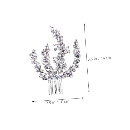 IWOWHERO Strass haarkamm Wasserdiamant Haarschmuck für Damen und Mädchen Flexibler Haarschmuck mit Funkelnden Kristallen für Hochzeit Party und Festliche Hochsteckfrisuren von IWOWHERO