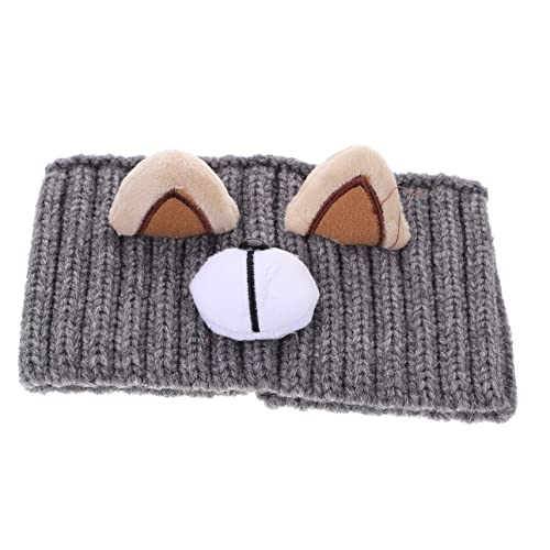 IWOWHERO Stylisches Strick Haarband für Damen Bequemes Elastisches Kopfband mit Dekorativem für Süßen Bärenohren Perfektes für Familie von IWOWHERO