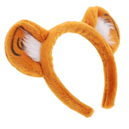 IWOWHERO Tiger Stirnband Tierohr Haarband Requisite Tiger Kostüm Kopfbedeckung Tigerohr Stirnband Für Frauen Tigerohr Stirnbänder Für Mädchen LED von IWOWHERO