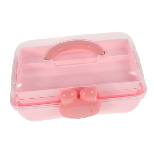 IWOWHERO Tragbare Schmuckschatulle Für Kleine Mädchen Organizer Für Haar Accessoires Süße Schmuckschatulle Multifunktionale Aufbewahrungsbox 3 Lagige Schmuckschatulle von IWOWHERO