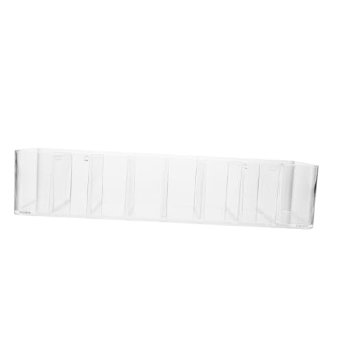 IWOWHERO Transparente Acryl Aufbewahrungsbox Fächer Desktop Organizer Volumen Staubfrei Kosmetik Kabelbox Multifunktionale Schreibtisch Ordnung für Büro und Zuhause von IWOWHERO