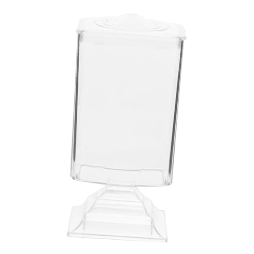 IWOWHERO Transparente Kosmetik aufbewahrungsbox für Abschminkpads und Wattepads Platzsparender Organizer mit Leuchtturm design für Nagelwatte und Make up Praktischer Beauty behälter für von IWOWHERO