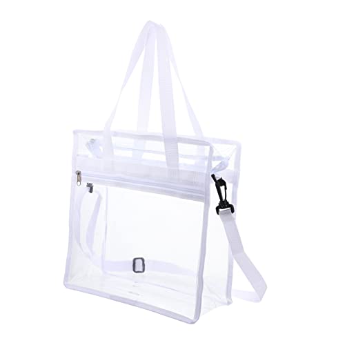 IWOWHERO Transparente PVC-Tasche Trendige Geldbörsen Reise Durchsichtige Tasche Transparente Multifunktionstasche Transparente Schminktasche Reisetasche Reisen Damen Geleepackung Mode Weiß von IWOWHERO