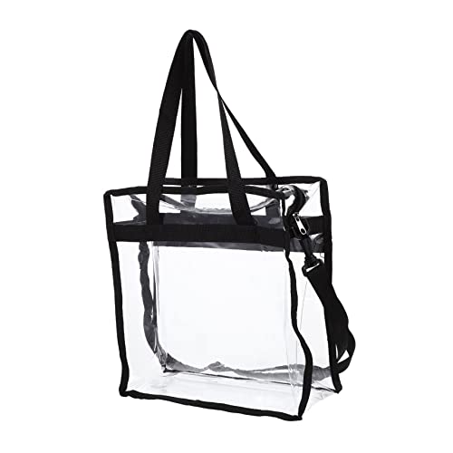 IWOWHERO Transparente PVC-Tasche Umhängetasche Damen Klare Tasche Quadratische Tragetasche Strandtasche Transparente Tasche Durchsichtige Kosmetiktaschen Damen-geldbörse Fräulein Kreuzen von IWOWHERO