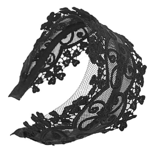IWOWHERO Vintage Breites Spitzen Haarband Damen Elegant Leichtes Stirnband für Party Alltag und Geeignet von IWOWHERO