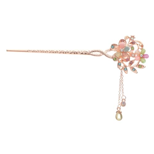 IWOWHERO Vintage Chinesische Haarnadel Mit Doppelblüte Und Quaste Haarspange Im Antiken Stil Haarnadeln Für Damen Zum Tragen Bei Einkäufen Partys Und Feiern Strapazierfähiges Material von IWOWHERO