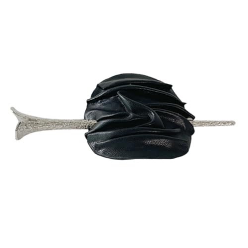 IWOWHERO Vintage Leder Haarstab Dutt Haarnadel für Frauen Langlebiger Legierungs haarpin Vielseitiges Haarschmuck accessoire für Lange Wellige und Glatte Haare Modische Hochsteckfrisur von IWOWHERO
