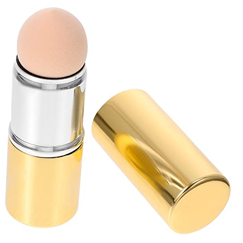 IWOWHERO Vulkanstein Ölabsorbierender Gesichtsroller Natürlicher Hautpflege Roller Für Ölige Haut Makeup Entferner Und Gesichtsmassage Tool Inkl Schwamm Goldfarbe von IWOWHERO