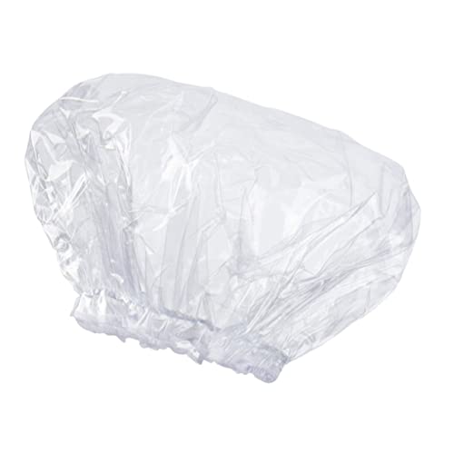 IWOWHERO Duschhaube Unisex Für Lange Haare Wiederverwendbare Durchsichtige Haarbadekappe Extra Große Elastische Duschkappe Für Damen Und Herren Für Duschen Salonpflege Und Reisen von IWOWHERO