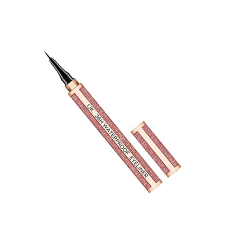 IWOWHERO Wasserfester Flüssiger Eyeliner Stift Rotkoralle Orange Schnell Trocknend Hochpigmentiert Einfach Aufzutragen Augenkosmetik Für Frauen von IWOWHERO