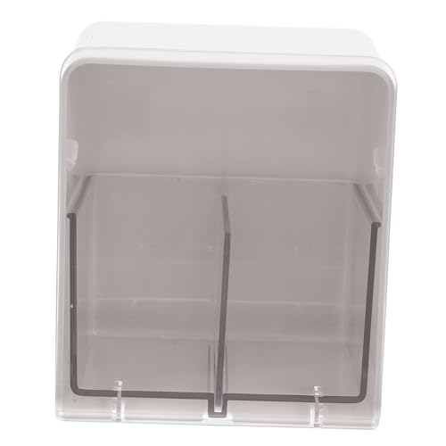 IWOWHERO Wattebauschhalter Und Wattepadspender Organizer Mit Kunststoffdeckel Zweigeteiltes Make-up-aufbewahrungsbox Für Arbeitsplatte Badezimmer-organizer Stabil Und Spart Platz von IWOWHERO