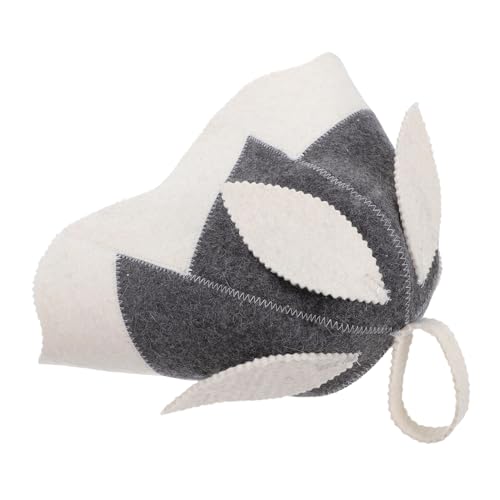 IWOWHERO Wollfilz Saunahut Blattform Wärmeschutz für Damen und Herren Kreative Badekappe aus Filz Schützt Haare vor Überhitzung für Sauna und Spa Erlebnisse von IWOWHERO