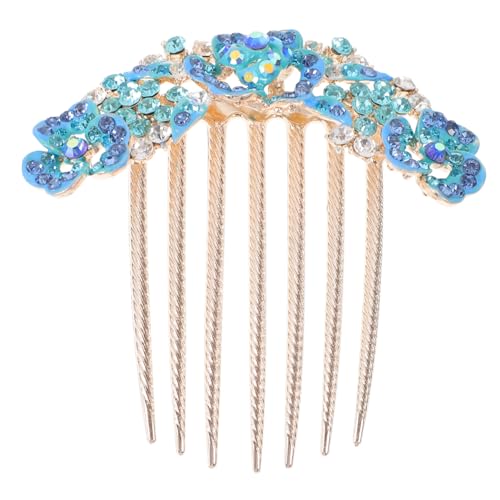 IWOWHERO Wunderschöner Strass Blüten Haarkamm Hochzeit Haarschmuck mit Sicherem Griff für Damen und Braut Eleganter Schmuck für Festliche Frisuren von IWOWHERO