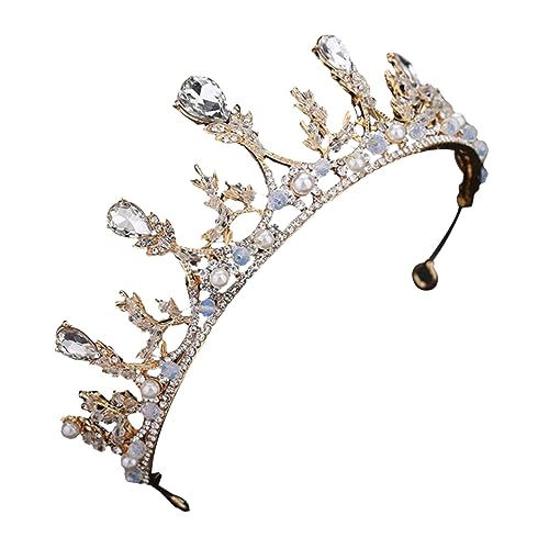 IWOWHERO Strass Haarschmuck Luxus Damen Schmuck Brautkrone Für Hochzeit von IWOWHERO