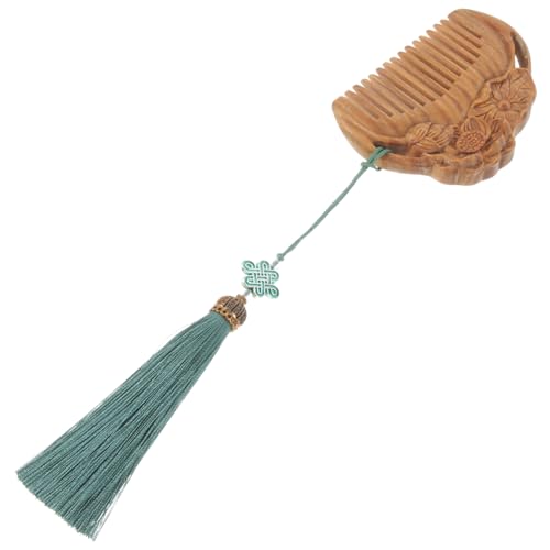 IWOWHERO Antistatischer Holzhaarkamm Aus Sandelholz Geschnitzt Ergonomisch Für Haarschönheit Und Styling Für Männer Und Frauen Für Täglichen Gebrauch von IWOWHERO