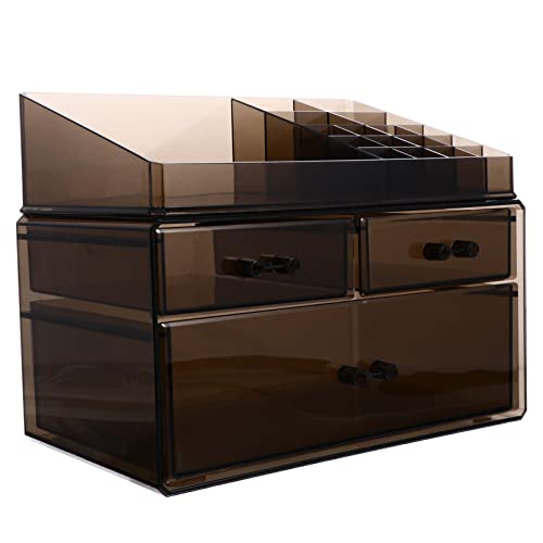 IWOWHERO Makeup Organizer Kosmetische Aufbewahrungsstation Für Schminktisch Und Badezimmer Für Lippenstifte Pinsel Und Beauty-tools von IWOWHERO