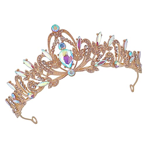 IWOWHERO Haarband Stirnband Damen Kopfschmuck Strass Party Hochzeit Frauen Retro Design Headwear Tiara Für Feier Geburtstag Hochzeit Cosplay Festival von IWOWHERO