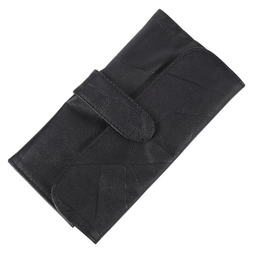 IWOWHERO Kosmetiktasche Für Make-up Pinsel Reise Tragbare Beutel Organizer Aus Strapazierfähigem Pu-Leder Mit Innenklappe Zum Schutz von IWOWHERO