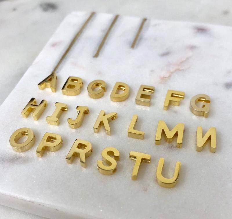 Monogramm Halskette, Brief Personalisierte Initialen Halskette Anpassbare Schmuck, Individuelle Hochzeit Brautparty, Geschenk Für Liebe von IWUUSA