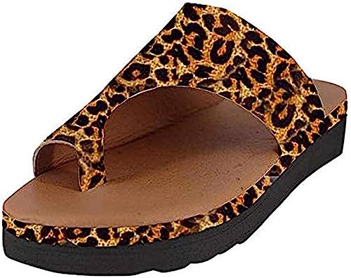 IXII Orthopädische Sandalen Für Frauen Großzehen Knochenkorrektur Offene Zehen Flip Flops Hallux Valgus Bunion Flache Sohle Hausschuhe Sommer Outdoor Wandern Wandern Strand Schuhe-Khaki||41EU von IXII