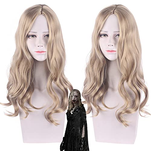 Halloween Fashion Christmas Party Dress Up Wig Resident Evil 8 Village Bela/Bella Brown Medium-Length And Slightly Curly Hair Cos Wig von IXITAB