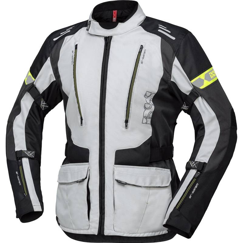 IXS Lorin-ST Textiljacke grau/schwarz-neongelb XXL Herren von IXS