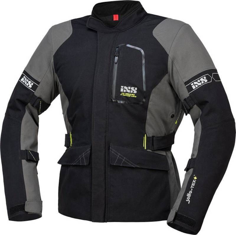 IXS Motorradjacke Laminat ST-Plus Motorrad Textiljacke Rückenprotektor enthalten,herausnehmbares Innenfutter,wasserdicht von IXS