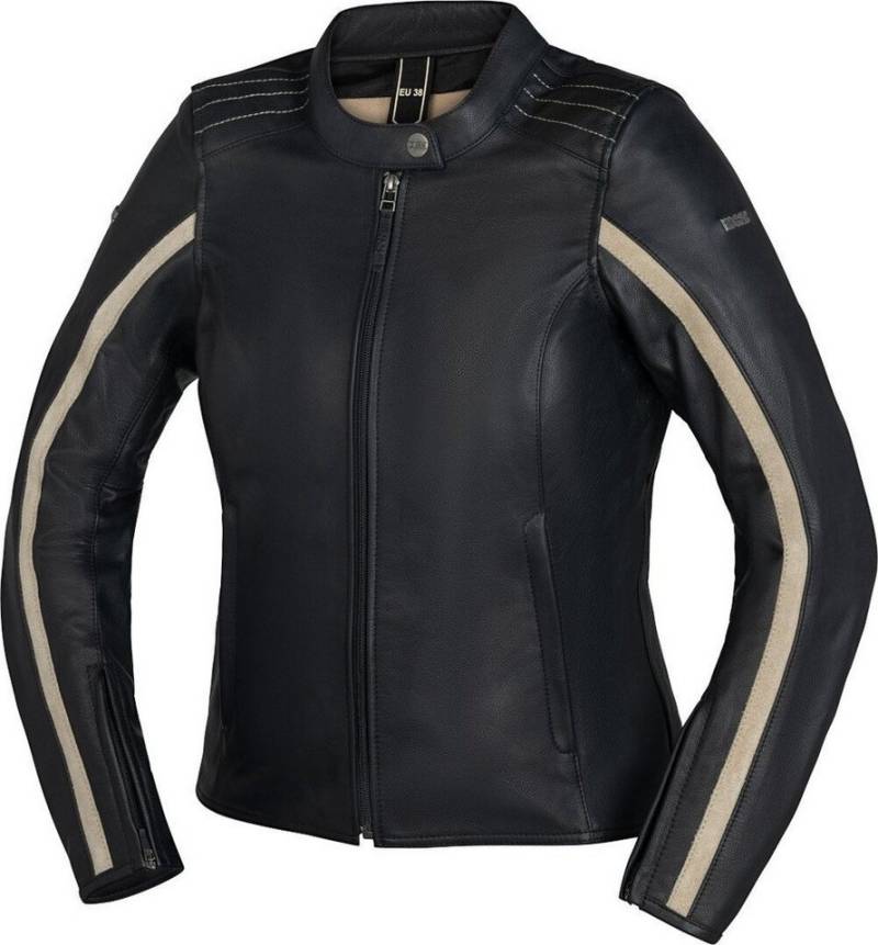 IXS Motorradjacke Stripe Damen Motorrad Lederjacke protektoren reißverschluss von IXS