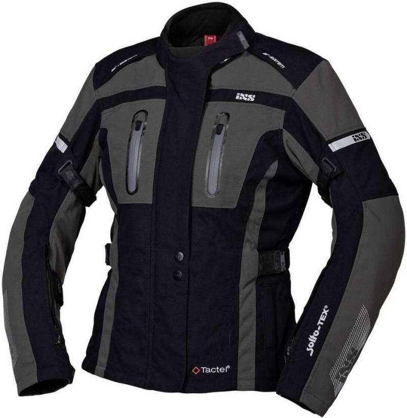 IXS Motorradjacke Tour Pacora-ST Damen Motorrad Textiljacke Rückenprotektor enthalten,herausnehmbares Innenfutter,wasserdicht von IXS