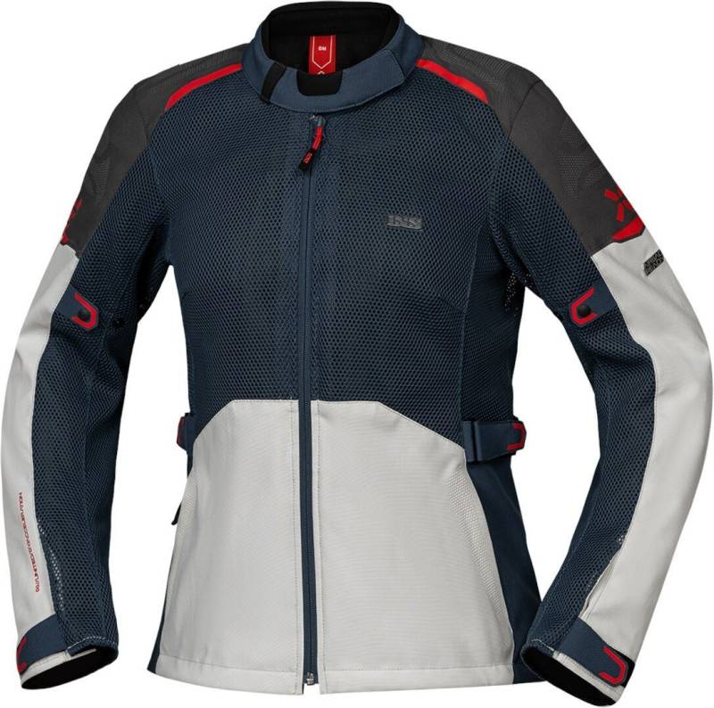 IXS Motorradjacke Tourster-Big Air 1.0 Mesh Damen Motorrad Textiljacke Atmungsaktiv protektoren reflektierende robust reißverschluss von IXS