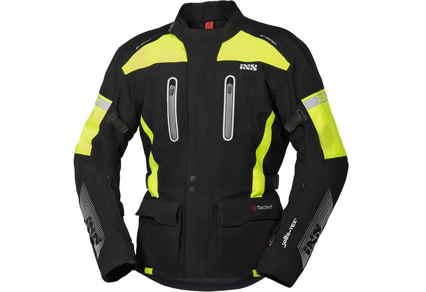 IXS Motorradjacke iXS Pacora-ST Textiljacke Herren schwarz / fluo-gelb M von IXS