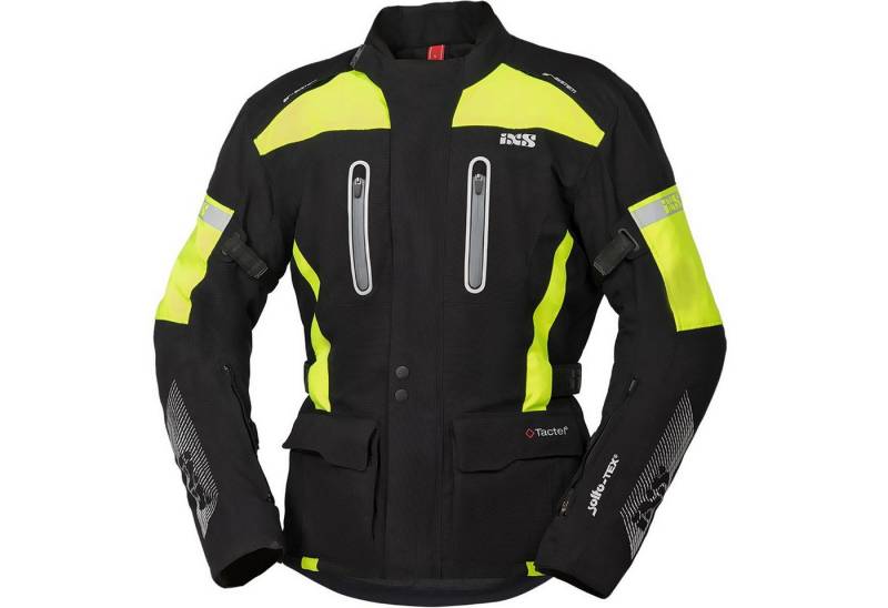 IXS Motorradjacke iXS Pacora-ST Textiljacke Herren schwarz / fluo-gelb 3XL atmungsaktiv von IXS