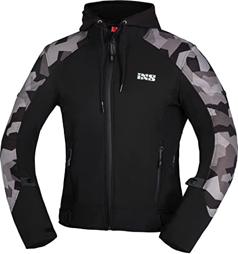 IXS Sport SO Jacke Moto Camo Schwarz/Camouflage Softshelljacke Motorradjacke Herren M von IXS