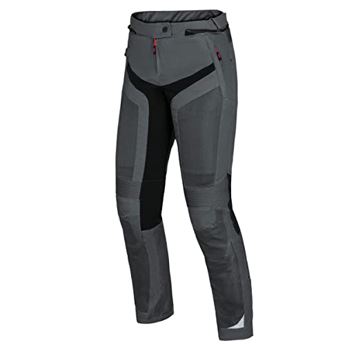 IXS Trigonis-Air Damen Motorrad Textilhose, dunkelgrau/schwarz, M von IXS