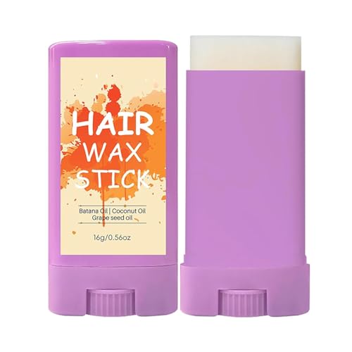 Haarstyling-Stick mit Traubenkernöl und Kokosöl, Öl-Haarwachs-Stick, starker Halt, lang anhaltender Haarstyling-Wachs-Stick, Haarwachs-Stick für Frauen und Männer von IYARNOVA