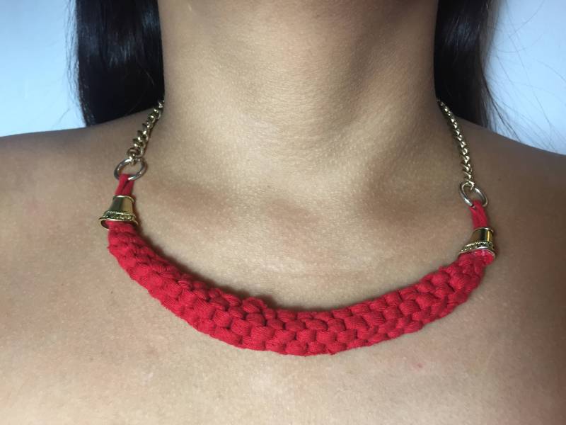 Rot Und Gold Halskette Rot Und Gold Halskette von IYNS