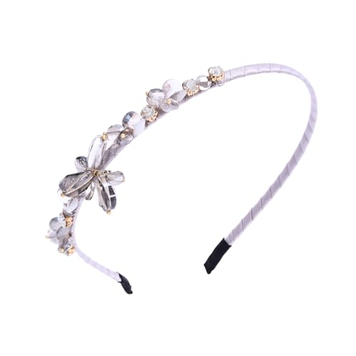 IYOU Bling Crystal Haarbänder für Frauen StrassGrauer Haarreif Diamant Stirnband Vintage Party Geburtstag Haarschmuck von IYOU