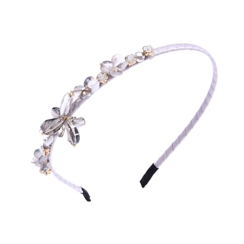IYOU Bling Crystal Haarbänder für Frauen Strass Grauer Haarreif Diamant Stirnband Vintage Party Geburtstag Haarschmuck von IYOU