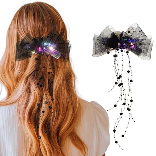 IYOU Leuchtende Haarschleife Schwarze LED Haarspangen Halloween Festival Haarschmuck für Damen von IYOU