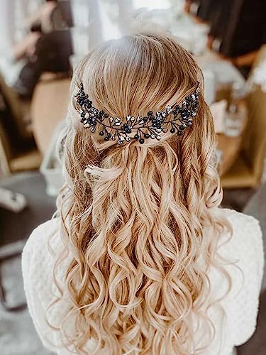 IYOU Haarreif mit Strasssteinen, Blume, Brautschmuck, Gast, Haarschmuck für Damen IYOU Haarreif mit Strasssteinen, Blume, Brautschmuck, Gast, Haarschmuck für Damen von IYOU