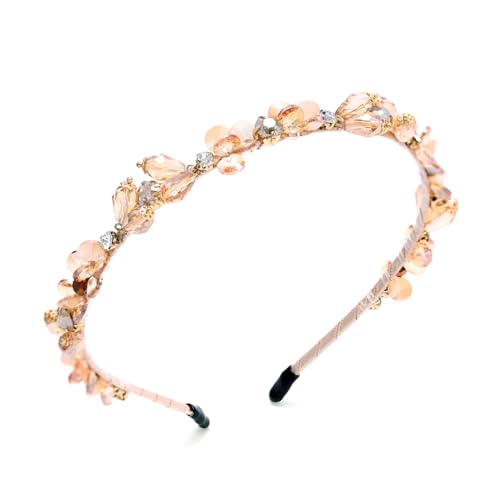 IYOU Vintage Strass Haarband Champagner Kristall Haarbänder Party Geburtstag Haarreifen Schmuck für Damen von IYOU