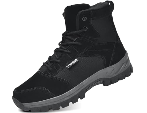 IYVW 2377 Robuste Einsatzstiefel für Beruf und Freizeit Wanderhalbschuhe Schwarz 42EU von IYVW