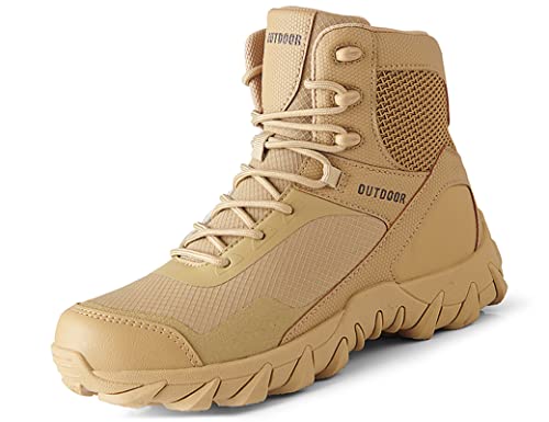 IYVW 6676 Stiefel Herren Wanderschuhe Trekkingschuhe Armee Combat Tactical Boots Verschleißfest Rutschfeste Outdoor Einsatzstiefel Für Maenner Wüstengelb 43EU IYVW 6676 Stiefel Herren Wanderschuhe Trekkingschuhe Armee Combat Tactical Boots Verschleißfest Rutschfeste Outdoor Einsatzstiefel Für Maenner Wüstengelb 43EU von IYVW