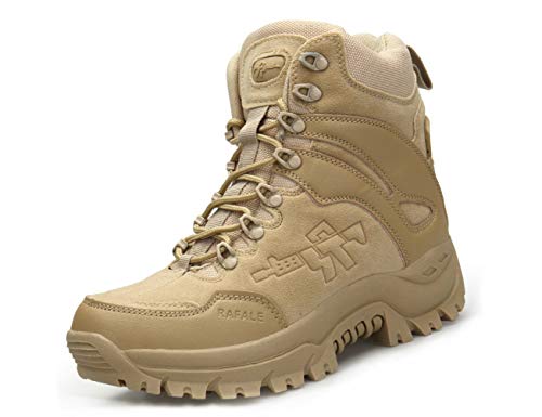 IYVW A09 Herren Outdoor Boots Army Stiefel - High Worker Boots Einsatzstiefel Kampfstiefel Wanderschuhe Combat Boots Leinenschuhe Tactical Schuhe Wüstengelb 44EU IYVW A09 Herren Outdoor Boots Army Stiefel - High Worker Boots Einsatzstiefel Kampfstiefel Wanderschuhe Combat Boots Leinenschuhe Tactical Schuhe Wüstengelb 44EU von IYVW