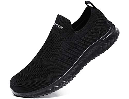 IYVW A19 Liebhaber Schuhe Unisex Damen Herren Laufschuhe Sportschuhe Gym Turnschuhe Freizeitschuhe Atmungsaktiv Running Sneaker Low Top Schnürschuhea Mesh Outdoor Shoes Schwarz 43 EU von IYVW