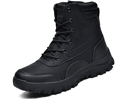 IYVW AS33 701 Herren Stiefel Leder Swat Boots mit Thinsulate Fütterung Schwarz 43EU von IYVW