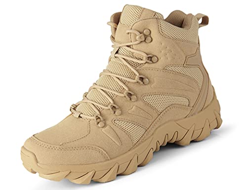 IYVW AS33 702 Herren Tactical Boot M.YKK Zipper Combat Wanderhalbschuhe Wüstengelb 39EU von IYVW